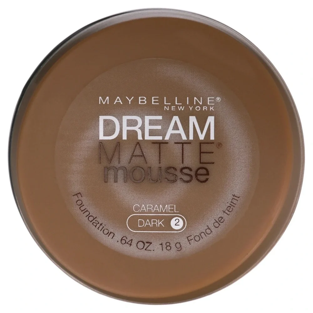 Maybelline Dream Matte Mousse Foundation CARAMEL‎ Dark 2 .64oz NEW SEALED